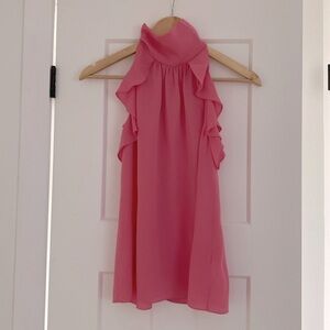 Rachel Zoe Mock Neck Silk Top Size 4